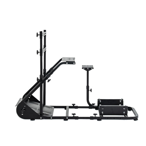 Enhanced and stable racing wheel cockpit, compatible with Fanatec, PXN, Thrustmaster, and Logitech adjustable driving simulators, excluding handbrake, pedals, and monitor -No self pick up
