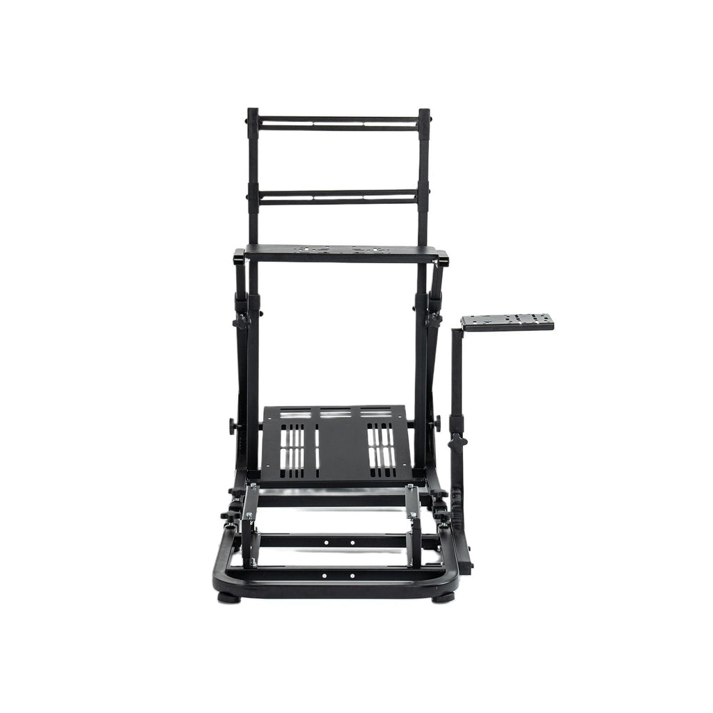 Enhanced and stable racing wheel cockpit, compatible with Fanatec, PXN, Thrustmaster, and Logitech adjustable driving simulators, excluding handbrake, pedals, and monitor -No self pick up