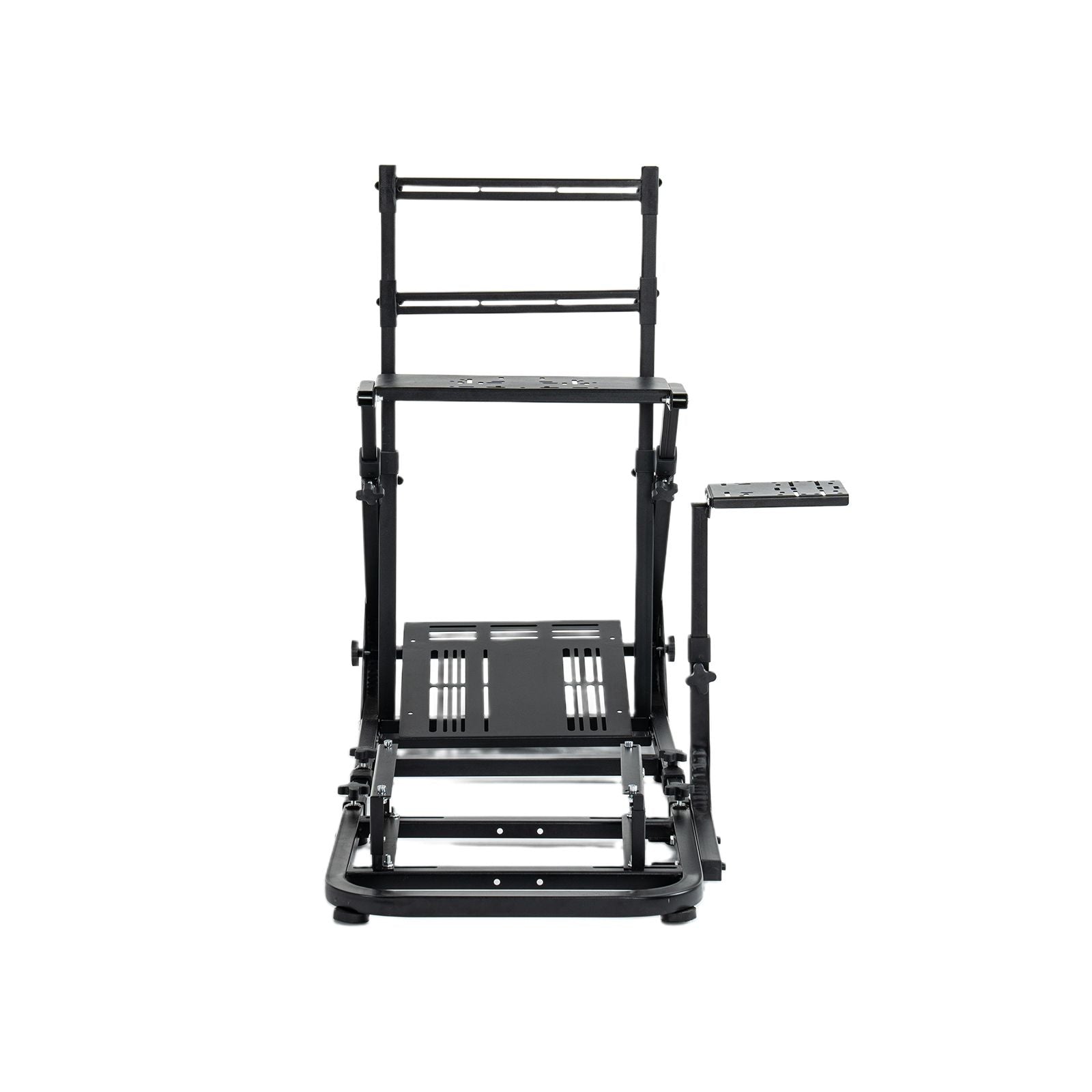 Enhanced and stable racing wheel cockpit, compatible with Fanatec, PXN, Thrustmaster, and Logitech adjustable driving simulators, excluding handbrake, pedals, and monitor -No self pick up